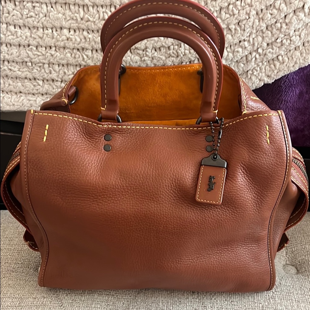 Coach Brown Leather Tote Bag. In excellent condition